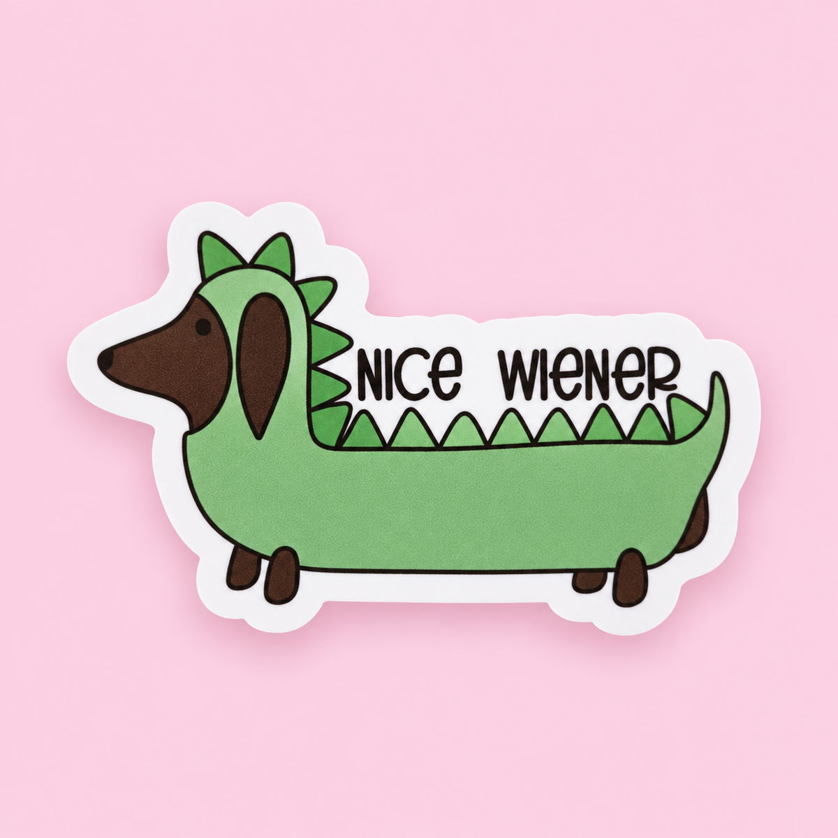 Nice Wiener Dachshund Sticker