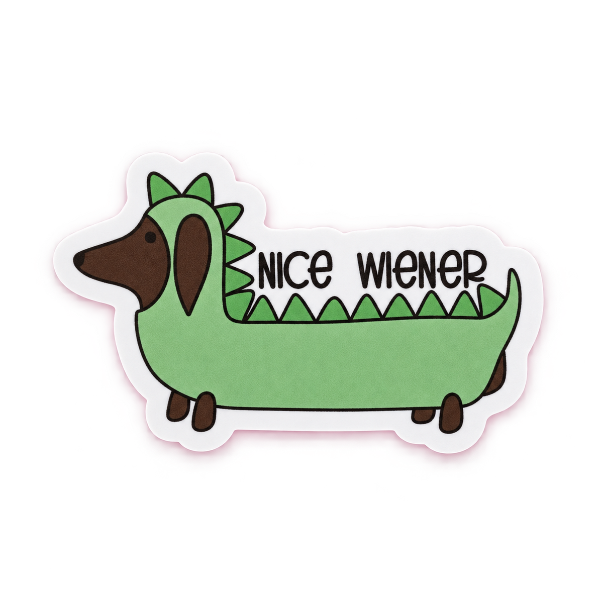 Nice Wiener Dachshund Sticker