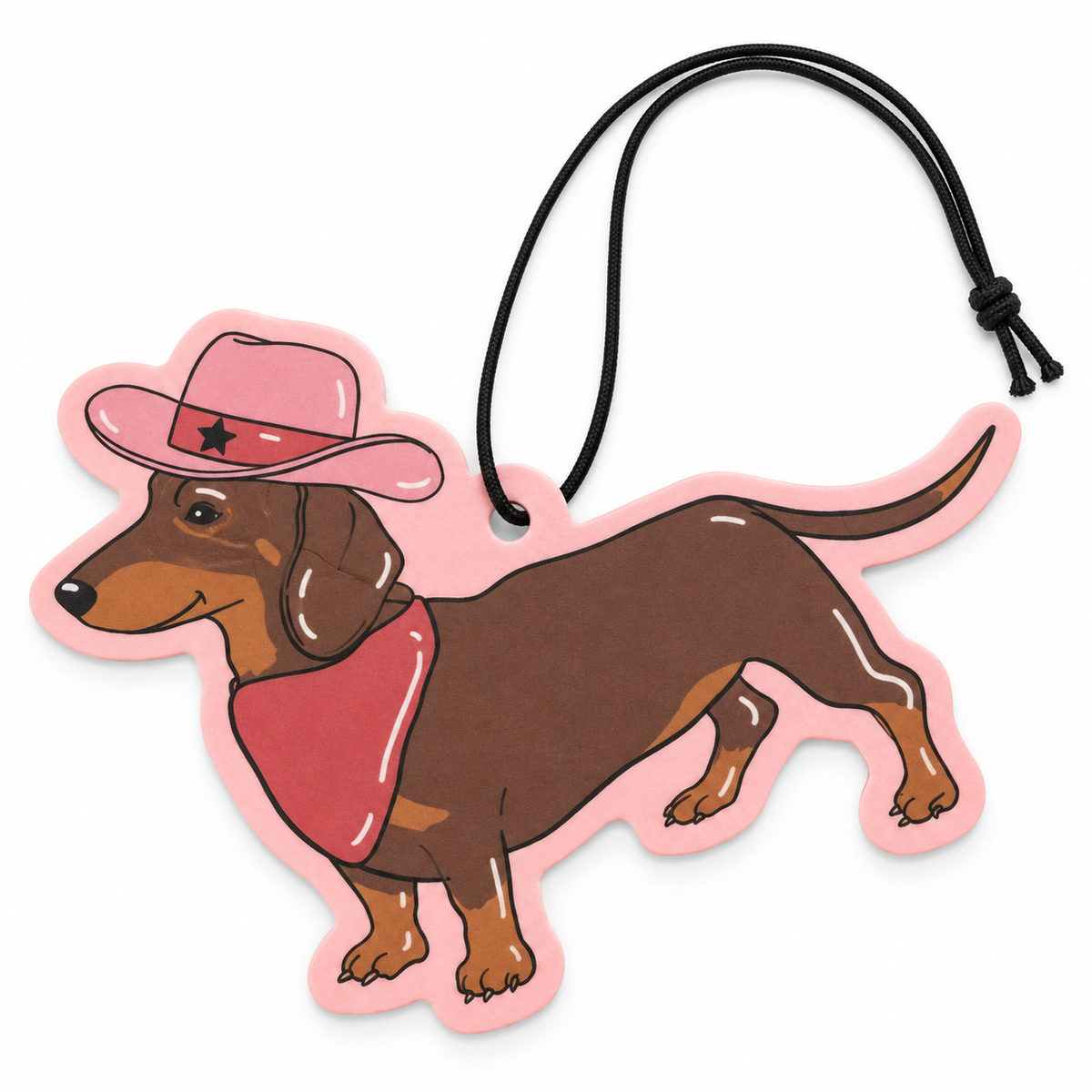 Cowboy Dachshund Car Air Freshener 🤠🐾