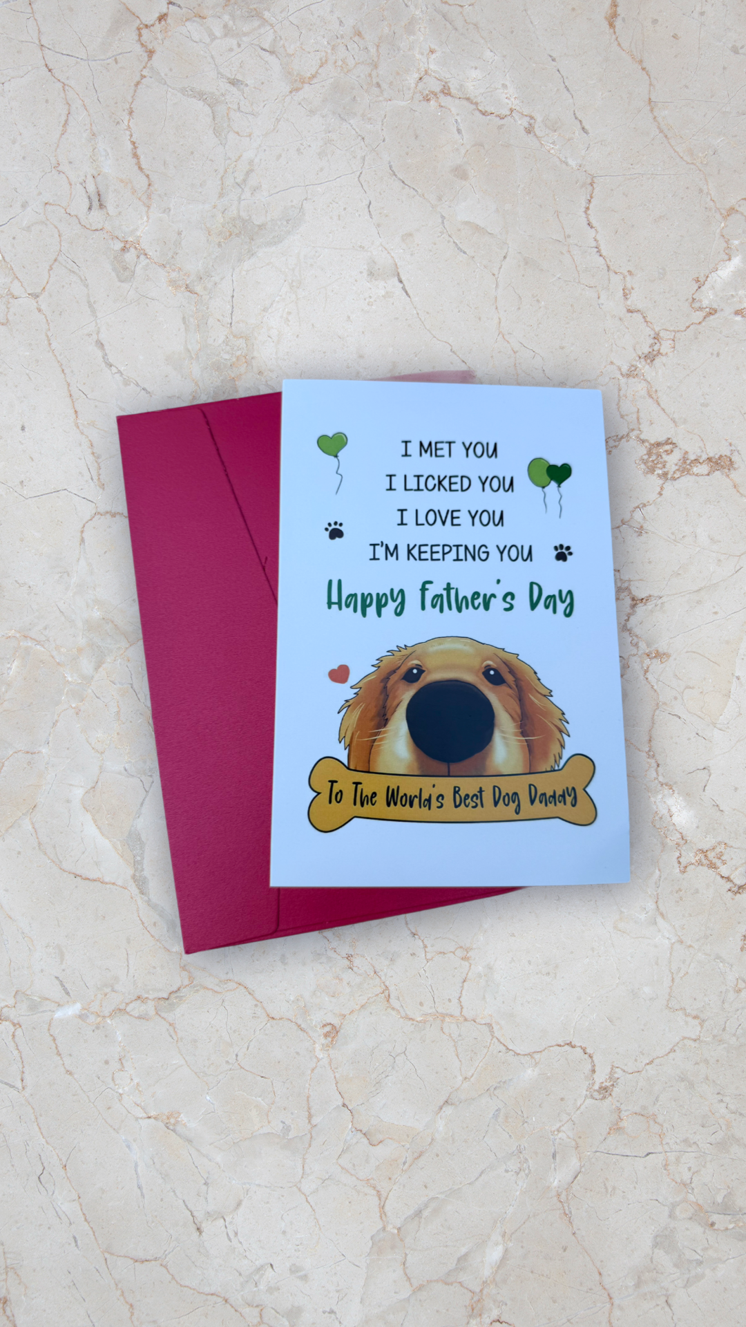 From Your Favourite Child (The Dog) Father's Day Card